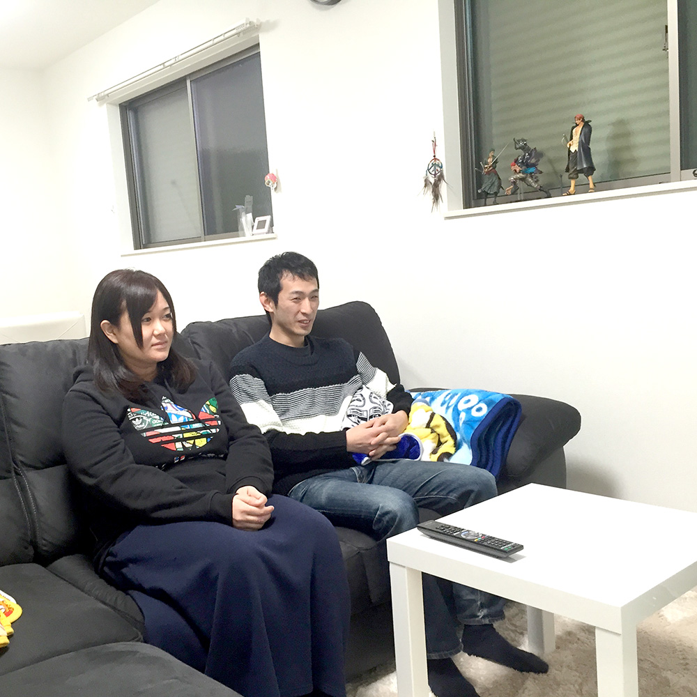 大きなソファーを置き、ゆったりとくつろぐことができるリビング！