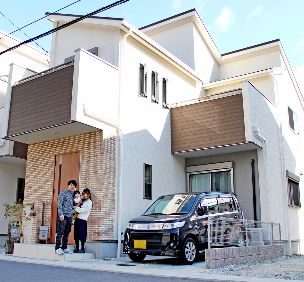 おうちの外観も素敵！ご夫婦のセンスが光ります！