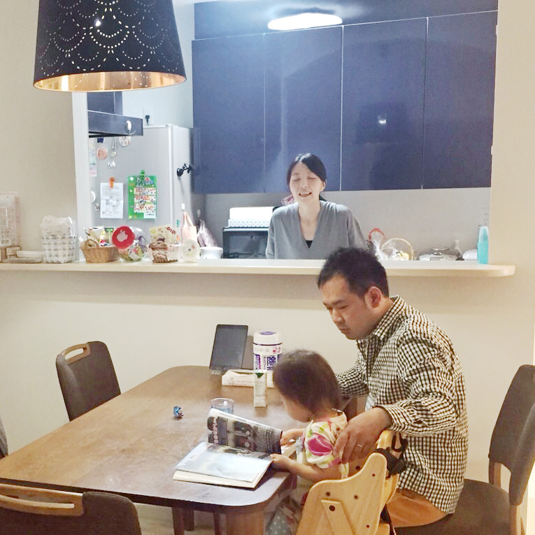 奥様お気に入りのポイント！キッチンから様子が見渡せます。