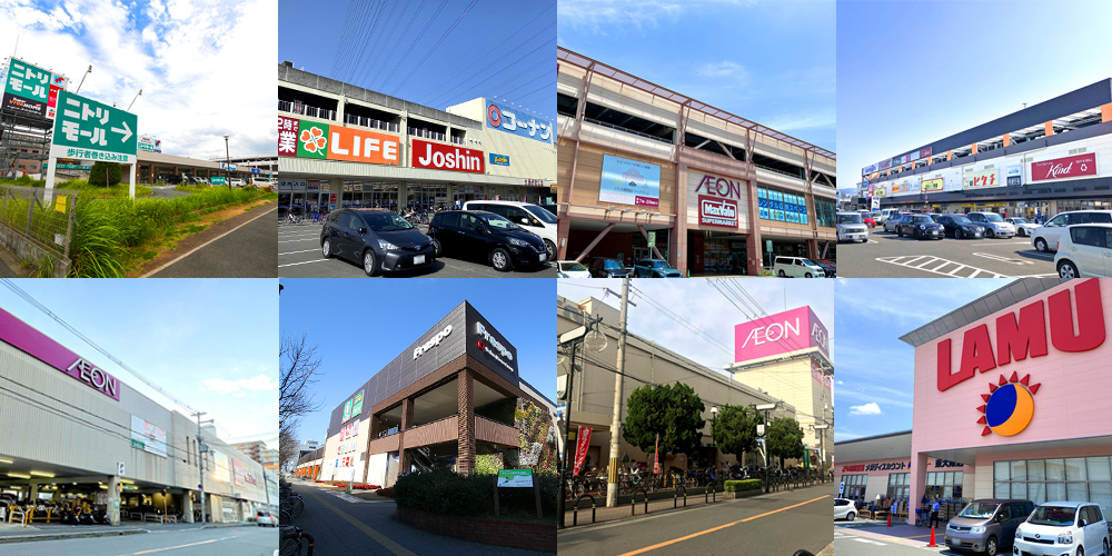 東大阪市内ショッピングモールイメージ